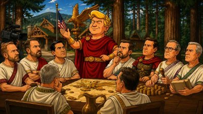  Trumpius Caesar versammelt den Olymp der Macht – Das legendäre Lager Davidius bebt  Teaser