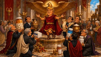 Trumpius Maximum bezwingt die Pharma-Legionen