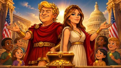 Kaiserin Melania Magnifica eröffnet die Schatzkammern der Zukunft – Gold für die Kinder des Imperiums!