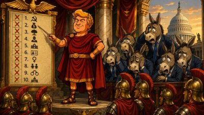 Trumpius und die zehn Todsünden des Senatus Democratica