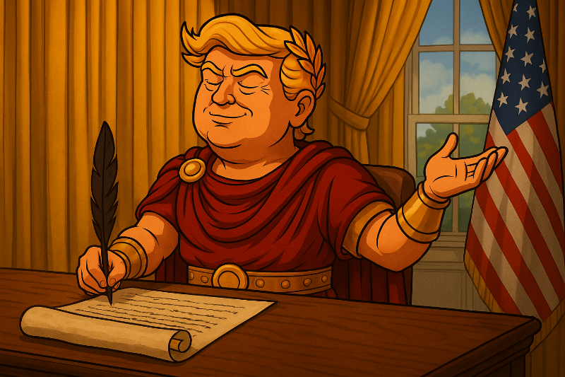 Trumpius Caesar und der TikTok-Aufschub: Das imperiale Edikt der ewigen Verzögerung