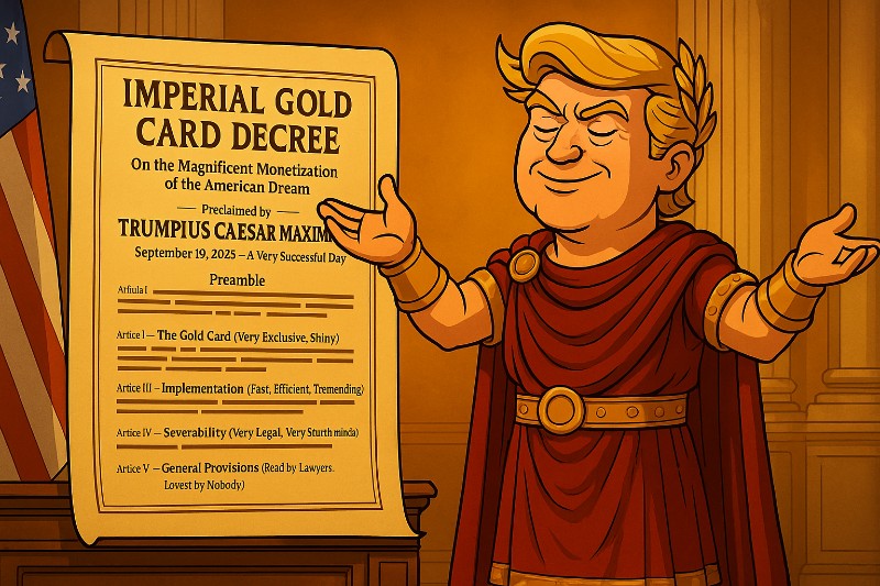 Trumpius Caesars Goldene Karte – Wenn Einreise zur Luxusinvestition wird