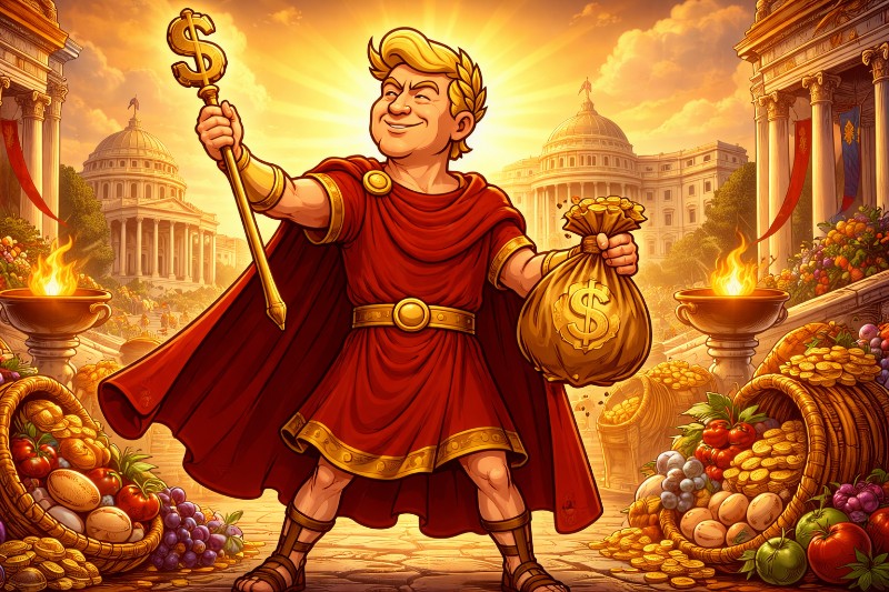 Trumpius Caesar und das große Preiswunder – Wie der Imperator die Inflation in die Knie zwang