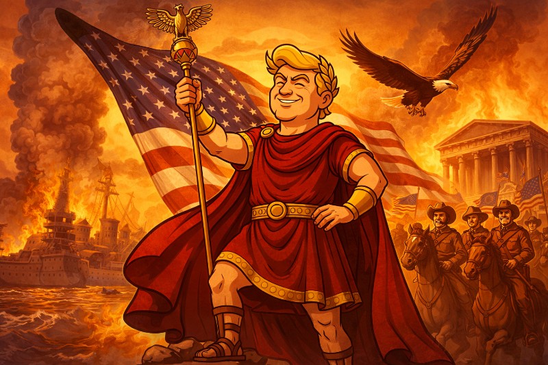 Ave Supermacht: Trumpius Caesar feiert den Sieg, der die Welt ordnete