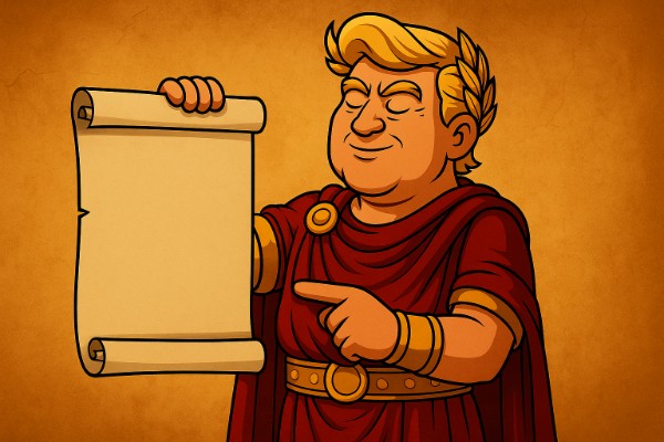 Edikt des Trumpius Caesar zur Läuterung der Aktienorakel und zum Schutz der Heiligen Rentenkassen