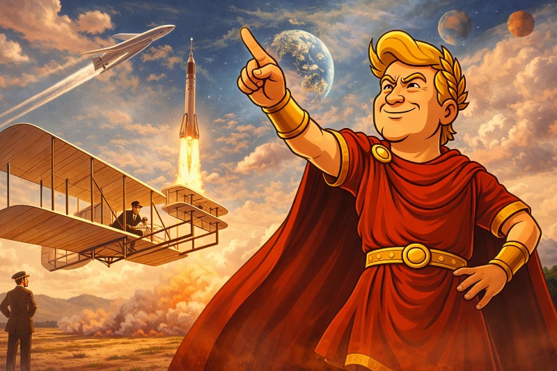 Trumpius Caesar und die göttliche Erhebung der Menschheit