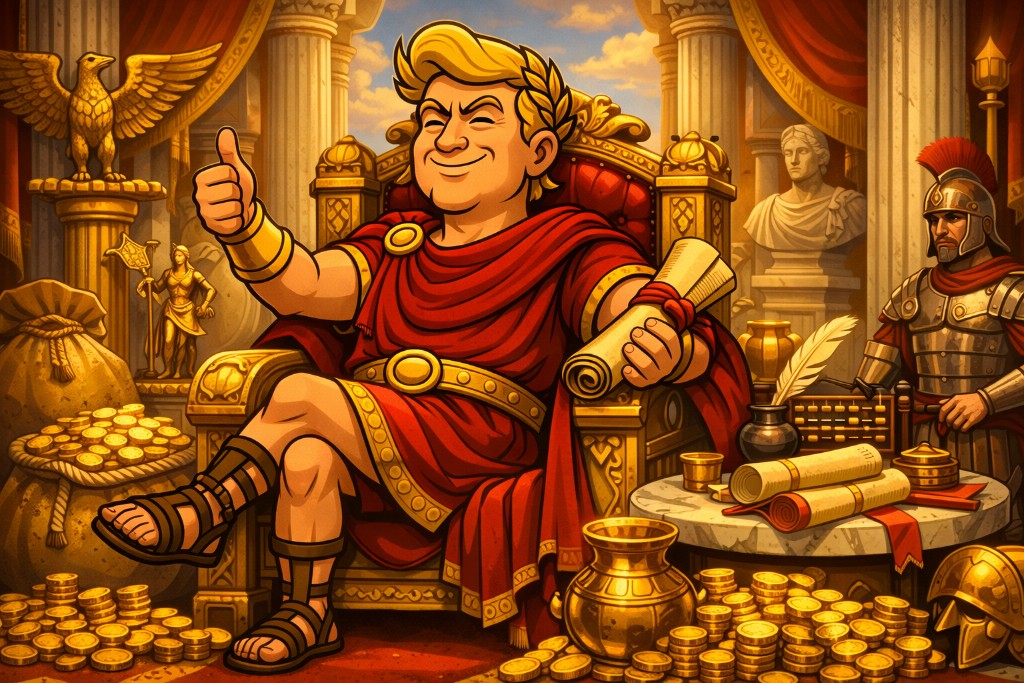 Imperiales Goldlohn-Edikt: Trumpius Caesar ordnet die Gehaltslegionen neu