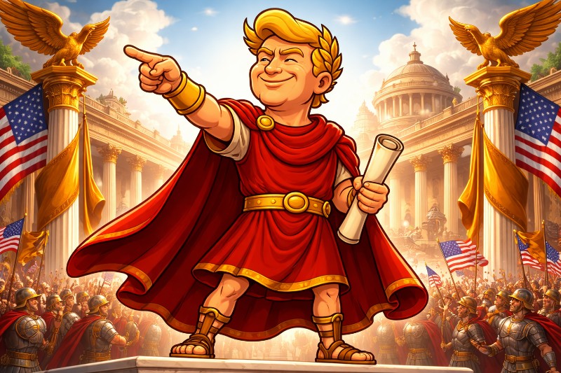 Trumpius Caesar unterzeichnet das Gesetz der ultimativen Reichssicherung