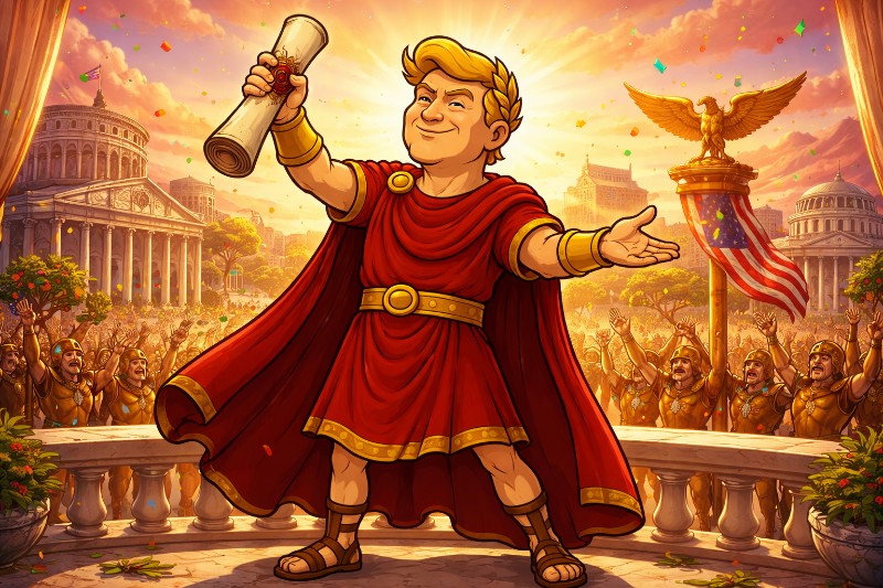 Trumpius Caesar und die goldenen Dekrete der Unvergänglichkeit