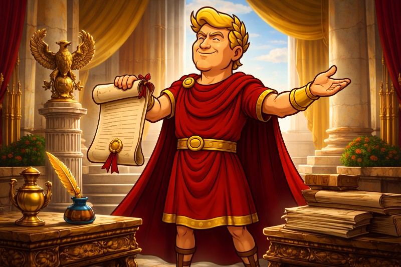 Trumpius Caesar und die Gesetze der ewigen Zustellung