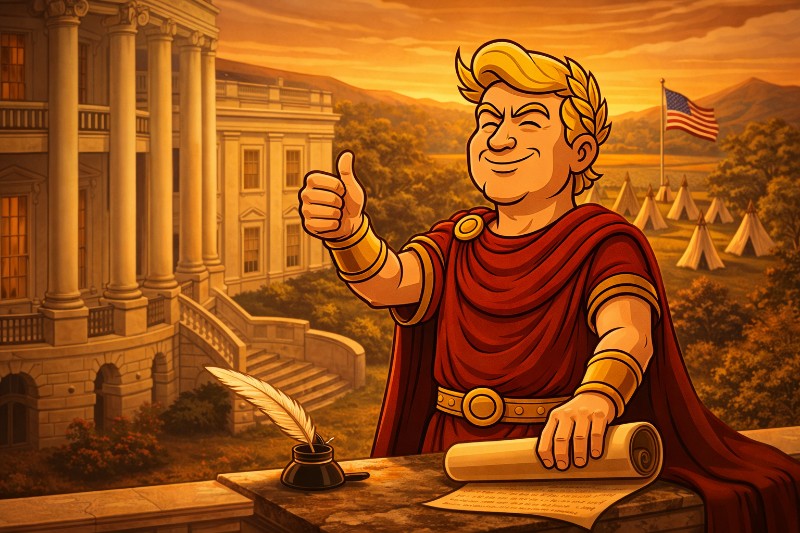 Trumpius Caesar und das Edikt der Erinnerung – Die imperiale Weihe von Wounded Knee