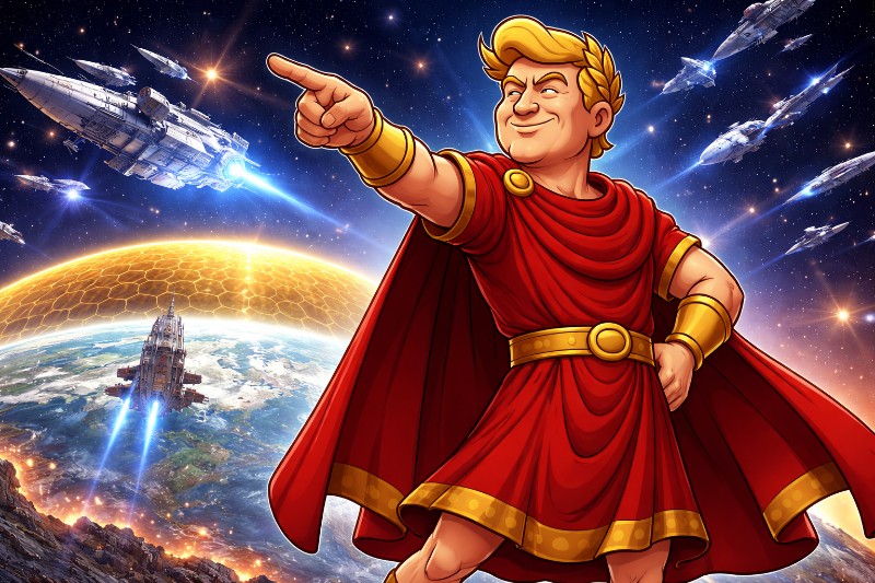 Sechs Jahre über allem: Trumpius Caesar feiert die Sternengarde des Imperiums