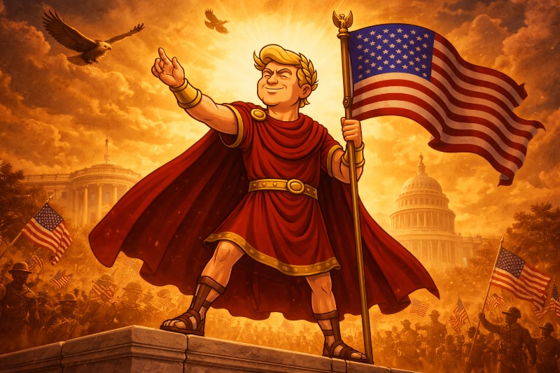 Trumpius Caesar und der Schwur der Ewigen Fahne