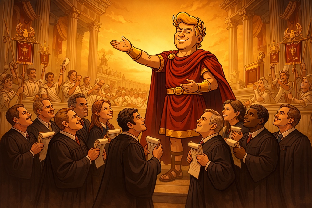 Trumpius Caesar und die Große Robenvergabe – Wenn das Imperium seine Richter krönt
