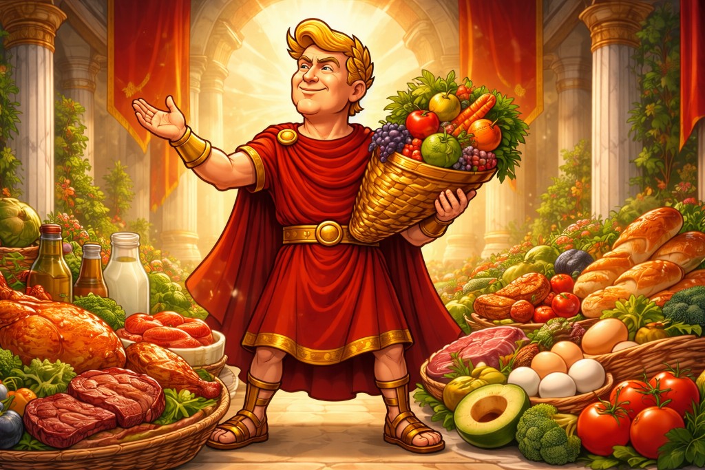 Brot statt Plastik: Wie Trumpius Caesar das Reich zurück an den Esstisch führte