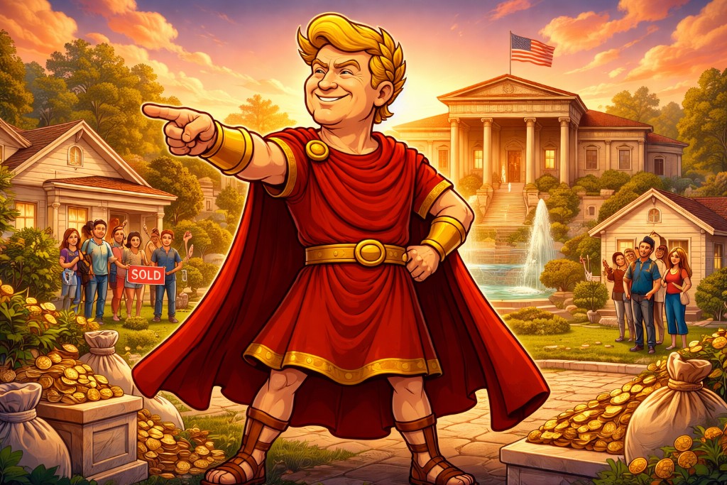 Trumpius Caesar Maximus zähmt den Wohnmarkt – Wie das Imperium den Traum vom Eigenheim zurückerobert