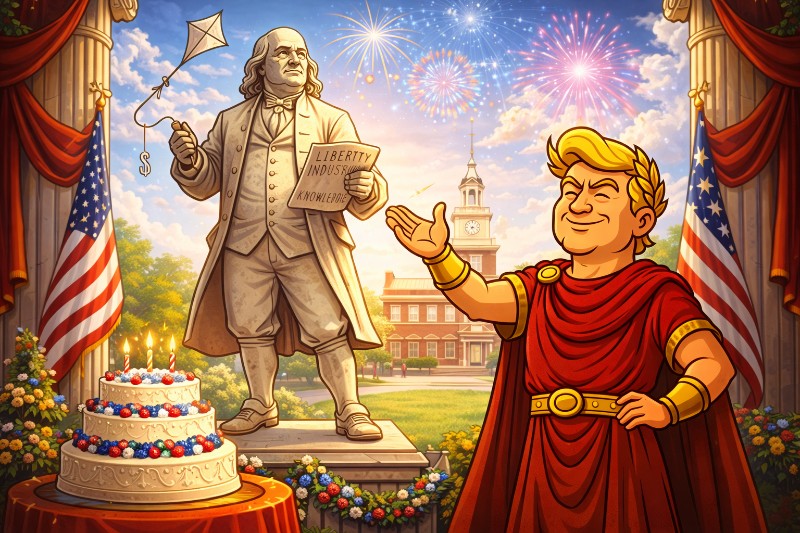 Benjaminus Franklinus: Der Mann, der Blitze zähmte und eine Nation entzündete