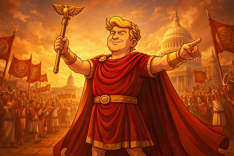 Trumpius Caesar Maximus – Imperator Vitae und Herrscher der Heiligen Wiege