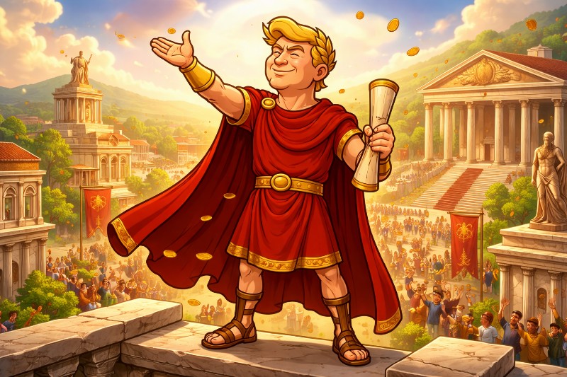 Imperium ohne Einkommenssteuer – Wie Trumpius Caesar das Wachstum entfesselt
