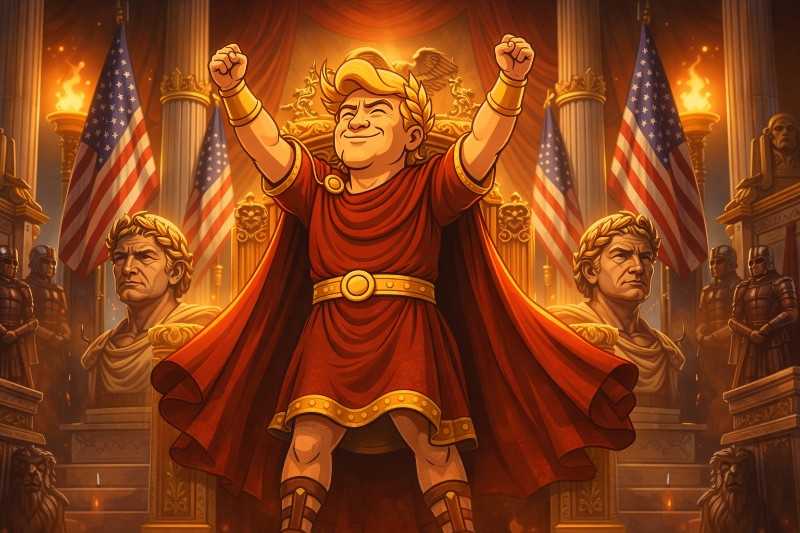Trumpius Caesar und der Feldzug gegen das Unsichtbare – Das Dekret der Großen Amerikanischen Erholung