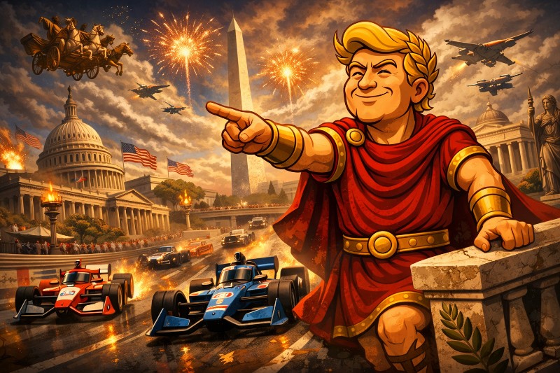 Freedom 250: Wenn Trumpius Caesar die Hauptstadt zur Rennstrecke erklärt