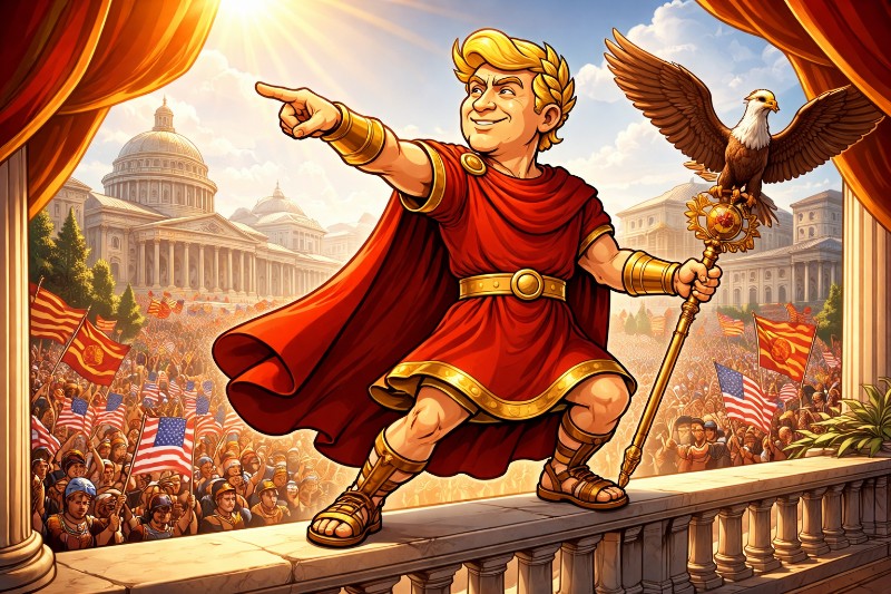 Wenn Umfragen sprechen und Senatoren schweigen: Trumpius Caesar und der Wille des Volkes