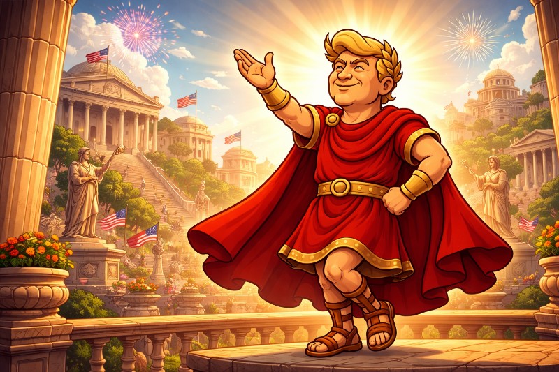 Trumpius Caesar und der Monat der unsterblichen amerikanischen Größe