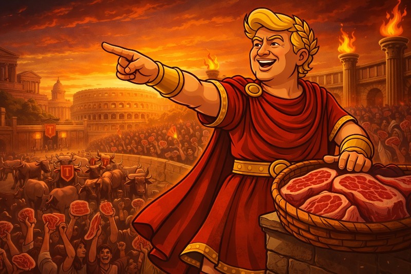 Panem et Burger: Wie Trumpius Caesar das Hackfleisch-Imperium rettet