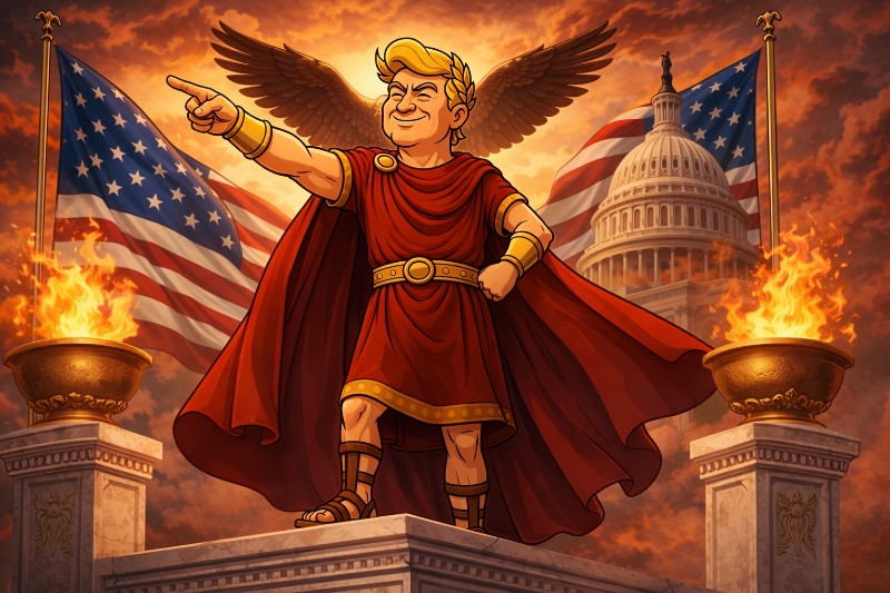 Trumpius Caesar entfesselt den Waffenhandel: Gold, Stahl und Glory für America Primus