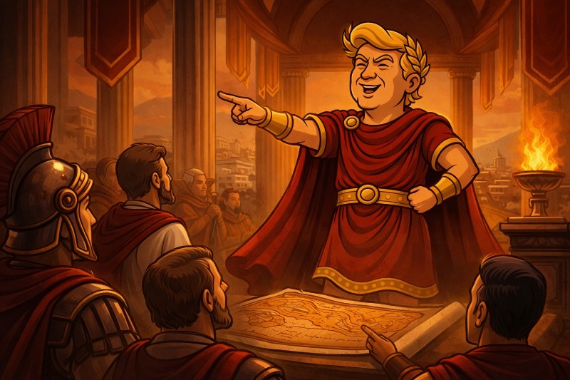 Fürchtet euch nicht, ihr Panikaner – Trumpius Caesar führt das Imperium zum Triumph