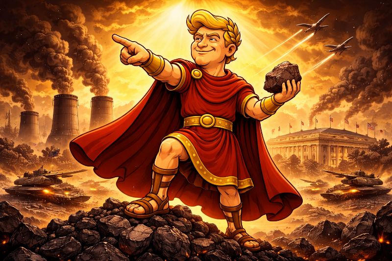 Dekret der Glorreichen Kohlelegion: Trumpius Caesar elektrifiziert das Imperium
