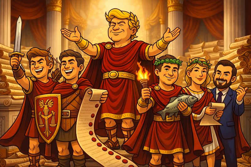 Die Zweite Ernennungswelle: Trumpius Caesar besetzt das Imperium neu