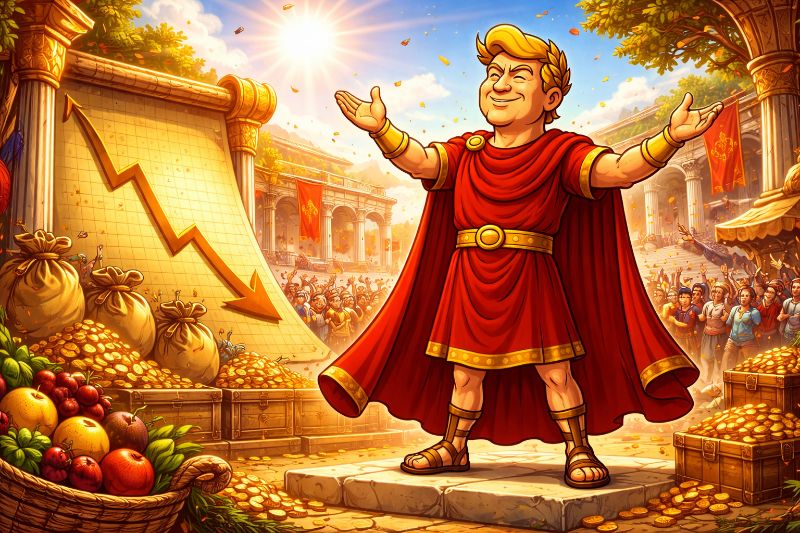 Trumpius Caesar und der Fall des Inflatius – Das große Lohn-Imperium erhebt sich