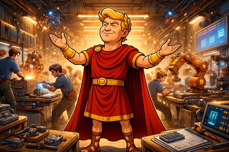 Trumpius Caesar und der heilige Lärm der Werkstätten