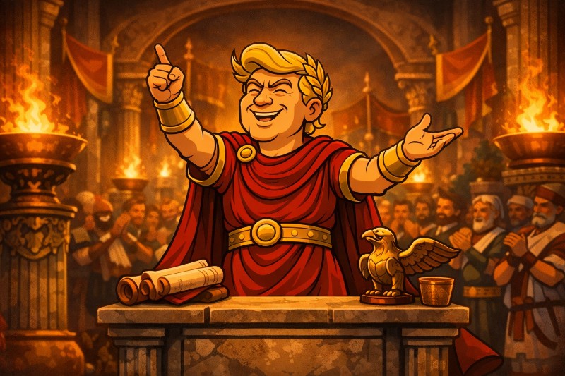 Trumpius Caesar und die Rede von Monachium: Rubionus Magnus ruft Europa zur Größe