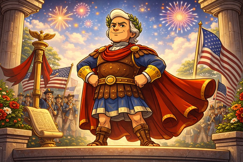 Georgius Washtonius Magnificus – Der Mann, der den Delaware bezwang