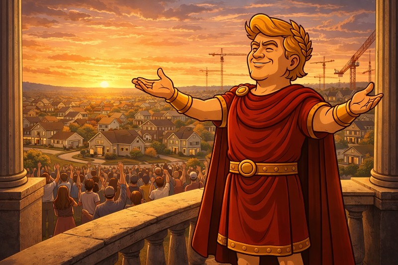 Trumpius Caesar und der Triumphzug der Hypothekenlegionen