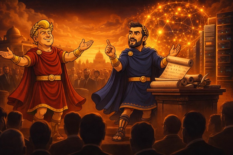 Trumpius Caesar und das Goldene Imperium der AI-Souveränitas
