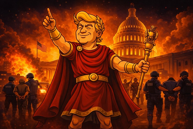 Trumpius Caesar und der Triumph über Anarchia Democratica