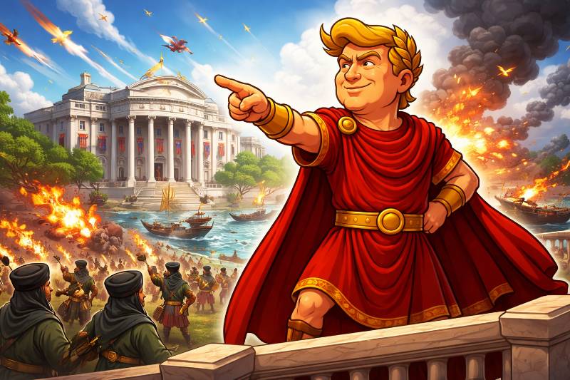 Trumpius Caesar und das Mullah-Imperium: Eine kaiserliche Chronik des Zorns