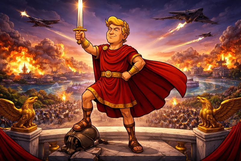 Operatio Epicus Furor: Trumpius Caesar entfesselt die Legionen des Imperiums