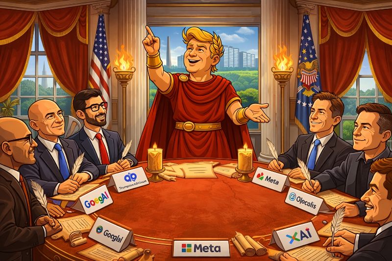Trumpius Caesar und der große Strom-Schwur der Tech-Legionen