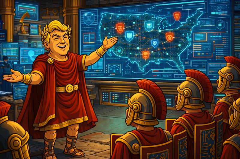Trumpius Caesar und die Cyber-Legionen: Die Imperiale Strategie für das Digitale Reich