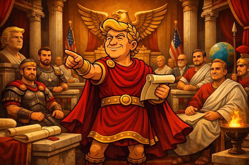 Trumpius Caesar ernennt neue Legion der Macht – Imperiale Nominierungen für Sicherheit, Diplomatie und Ordnung