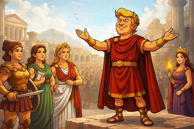 Trumpius Caesar und der Monat der triumphalen Matronen