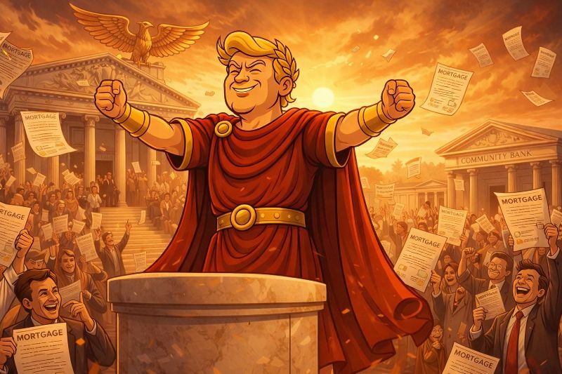 Trumpius Caesarus öffnet die Hypotheken-Tore: Das große Edikt für das Eigenheim