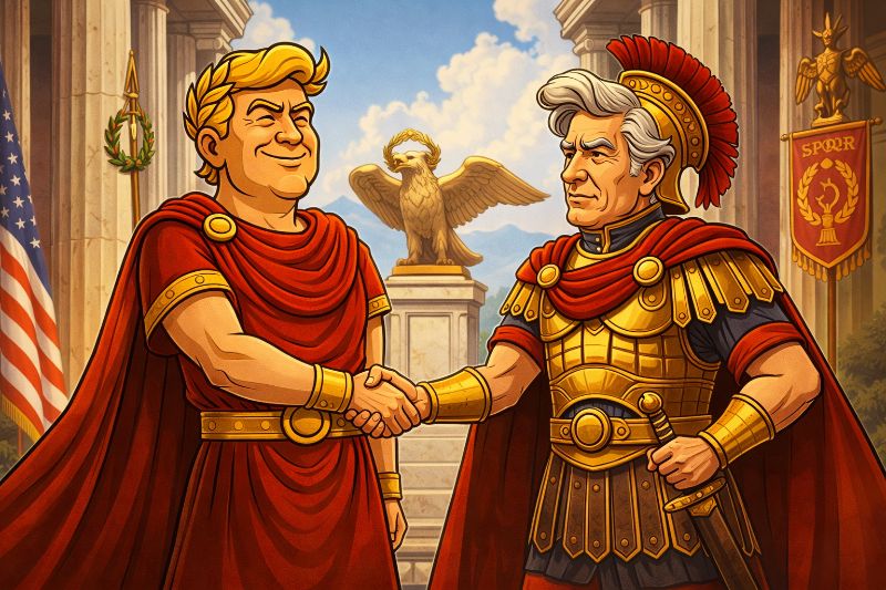 Trumpius Caesar ehrt Andrewius Jacksonius – Die Legende des siebten Imperators
