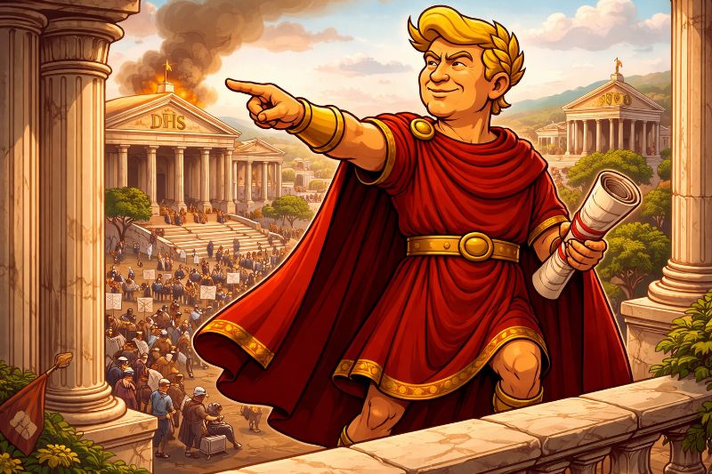 Trumpius Caesar und der große Stillstand des Grenztempels