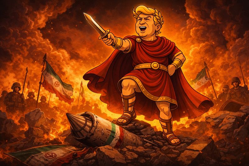 Trumpius Caesar verkündet: Furor Epica Maxima erschüttert das Perserreich