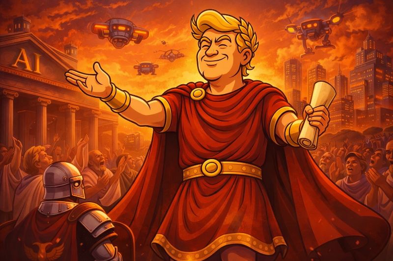 Trumpius Caesar und die Lex Artificialis: Das größte KI-Dekret aller Zeiten